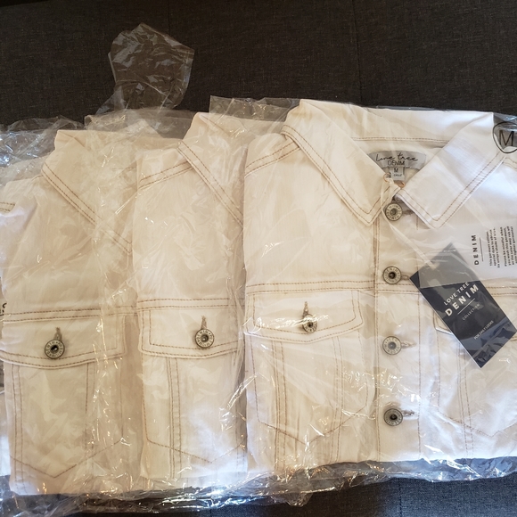 NWT Boutique Item! White denim mini dress - Picture 6 of 6